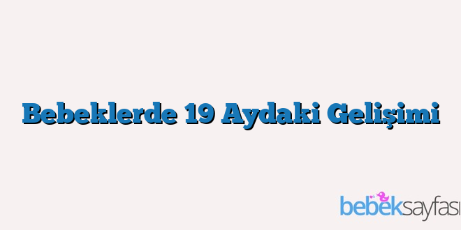 Bebeklerde 19 Aydaki Gelişimi