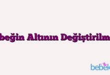 Bebeğin Altının Değiştirilmesi