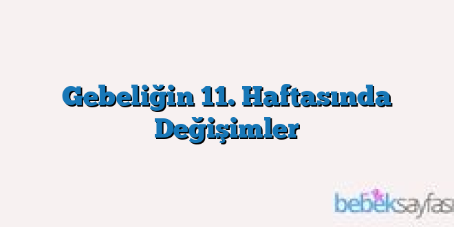 Gebeliğin 11. Haftasında Değişimler