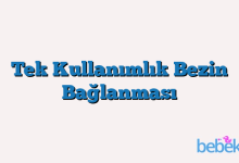 Tek Kullanımlık Bezin Bağlanması