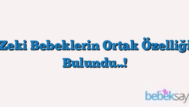 Zeki Bebeklerin Ortak Özelliği Bulundu..!