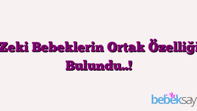 Zeki Bebeklerin Ortak Özelliği Bulundu..!