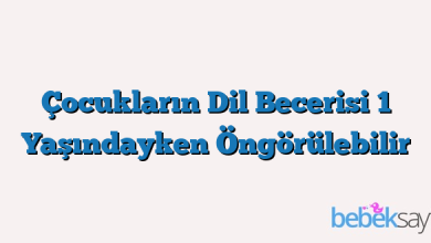 Çocukların Dil Becerisi 1 Yaşındayken Öngörülebilir