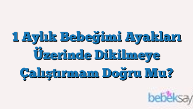 1 Aylık Bebeğimi Ayakları Üzerinde Dikilmeye Çalıştırmam Doğru Mu?