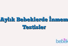 2 Aylık Bebeklerde İnmemiş Testisler