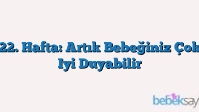 22. Hafta: Artık Bebeğiniz Çok Iyi Duyabilir