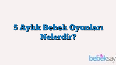 5 Aylık Bebek Oyunları Nelerdir?