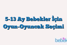 5-13 Ay Bebekler İçin Oyun-Oyuncak Seçimi