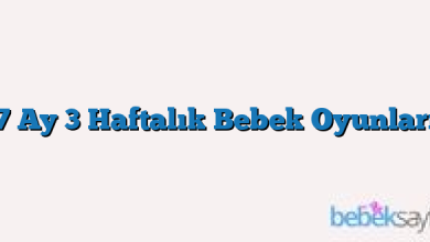 7 Ay 3 Haftalık Bebek Oyunları