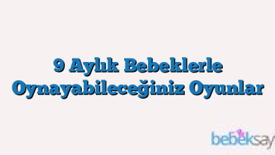 9 Aylık Bebeklerle Oynayabileceğiniz Oyunlar