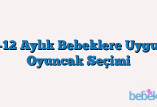 9-12 Aylık Bebeklere Uygun Oyuncak Seçimi