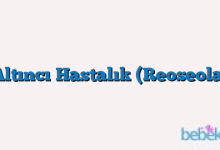 Altıncı Hastalık (Reoseola)