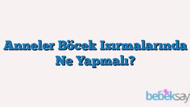 Anneler Böcek Isırmalarında Ne Yapmalı?