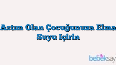 Astım Olan Çocuğunuza Elma Suyu Içirin