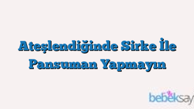Ateşlendiğinde Sirke İle Pansuman Yapmayın