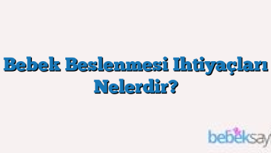 Bebek Beslenmesi Ihtiyaçları Nelerdir?