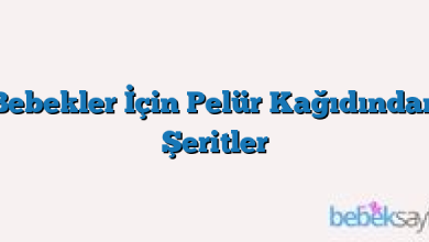 Bebekler İçin Pelür Kağıdından Şeritler