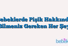 Bebeklerde Pişik Hakkında Bilmeniz Gereken Her Şey