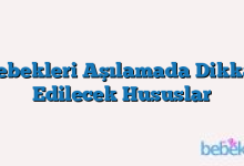 Bebekleri Aşılamada Dikkat Edilecek Hususlar