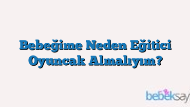 Bebeğime Neden Eğitici Oyuncak Almalıyım?