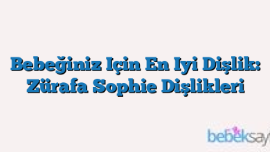 Bebeğiniz Için En Iyi Dişlik: Zürafa Sophie Dişlikleri