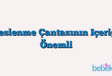 Beslenme Çantasının Içeriği Önemli