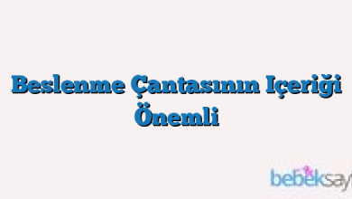 Beslenme Çantasının Içeriği Önemli