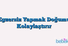 Egzersiz Yapmak Doğumu Kolaylaştırır