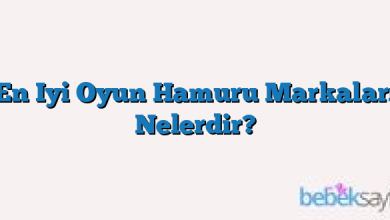 En Iyi Oyun Hamuru Markaları Nelerdir?