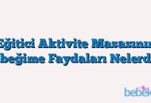 Eğitici Aktivite Masasının Bebeğime Faydaları Nelerdir?