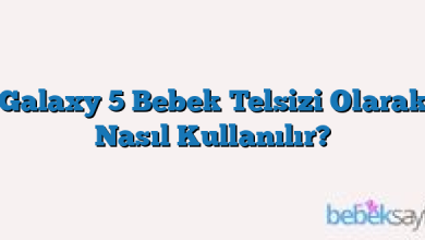 Galaxy 5 Bebek Telsizi Olarak Nasıl Kullanılır?