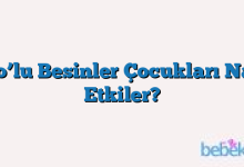 Gdo’lu Besinler Çocukları Nasıl Etkiler?