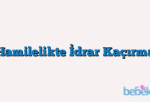 Hamilelikte İdrar Kaçırma
