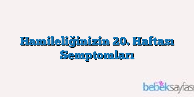 Hamileliğinizin 20. Haftası Semptomları