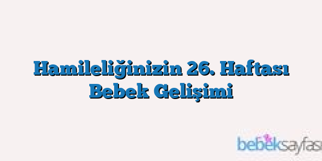 Hamileliğinizin 26. Haftası Bebek Gelişimi