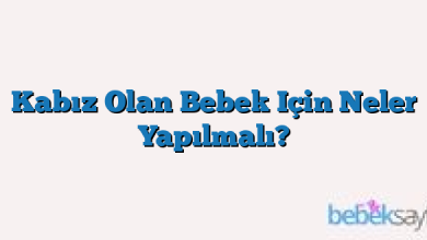 Kabız Olan Bebek Için Neler Yapılmalı?
