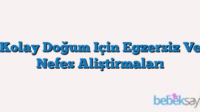 Kolay Doğum Için Egzersiz Ve Nefes Aliştirmaları