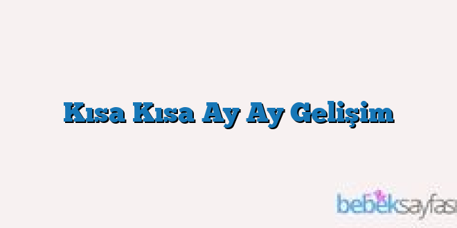 Kısa Kısa Ay Ay Gelişim