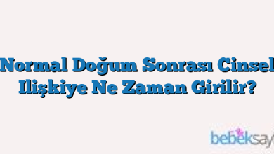 Normal Doğum Sonrası Cinsel Ilişkiye Ne Zaman Girilir?