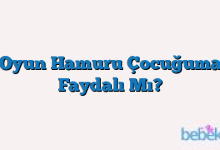 Oyun Hamuru Çocuğuma Faydalı Mı?