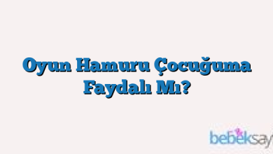 Oyun Hamuru Çocuğuma Faydalı Mı?