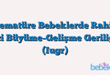 Prematüre Bebeklerde Rahim İçi Büyüme-Gelişme Geriliği (Iugr)