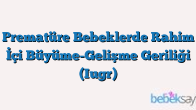 Prematüre Bebeklerde Rahim İçi Büyüme-Gelişme Geriliği (Iugr)