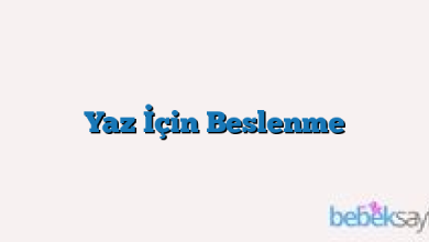 Yaz İçin Beslenme