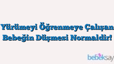 Yürümeyi Öğrenmeye Çalışan Bebeğin Düşmesi Normaldir!