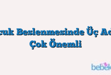 Çocuk Beslenmesinde Üç Adım Çok Önemli
