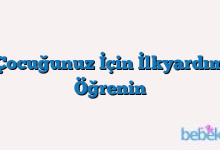 Çocuğunuz İçin İlkyardım Öğrenin