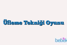 Üfleme Tekniği Oyunu