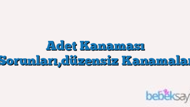 Adet Kanaması Sorunları,düzensiz Kanamalar