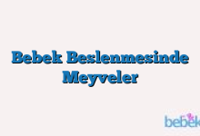 Bebek Beslenmesinde Meyveler